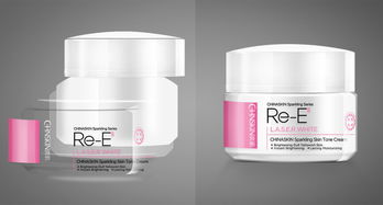 兩款塑料包裝產品臨摹 瓶子 塑料 透明 鼠繪 粉色 修圖